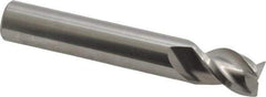 Accupro - 7/16", 3 Flute, Single End, Solid Carbide, 0.02" Corner Radius End Mill - 2-3/4" OAL, 40° Helix, Right Hand Flute, 9/16" LOC, Right Hand Cut - USA Tool & Supply