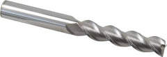 Accupro - 7/16", 3 Flute, Single End, Solid Carbide, 0.02" Corner Radius End Mill - 4" OAL, 40° Helix, Right Hand Flute, 2" LOC, Right Hand Cut - USA Tool & Supply