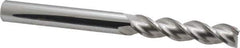Accupro - 9/16", 3 Flute, Single End, Solid Carbide, 0.025" Corner Radius End Mill - 6" OAL, 40° Helix, Right Hand Flute, 2-1/2" LOC, Right Hand Cut - USA Tool & Supply