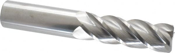 Accupro - 1" Diam 4 Flute Solid Carbide 0.06" Corner Radius End Mill - USA Tool & Supply