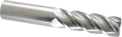 Accupro - 1" Diam 4 Flute Solid Carbide 0.06" Corner Radius End Mill - USA Tool & Supply