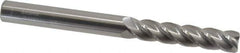 Accupro - 3/8", 4 Flute, Single End, Solid Carbide, 0.02" Corner Radius End Mill - 4" OAL, 40° Helix, Right Hand Flute, 1-3/4" LOC, Right Hand Cut - USA Tool & Supply