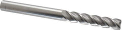 Accupro - 3/8", 4 Flute, Single End, Solid Carbide, 0.03" Corner Radius End Mill - 4" OAL, 40° Helix, Right Hand Flute, 1-3/4" LOC, Right Hand Cut - USA Tool & Supply