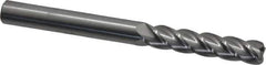 Accupro - 3/8", 4 Flute, Single End, Solid Carbide, 0.06" Corner Radius End Mill - 4" OAL, 40° Helix, Right Hand Flute, 1-3/4" LOC, Right Hand Cut - USA Tool & Supply