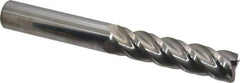 Accupro - 3/4", 4 Flute, Single End, Solid Carbide, 0.03" Corner Radius End Mill - 6" OAL, 40° Helix, Right Hand Flute, 3" LOC, Right Hand Cut - USA Tool & Supply