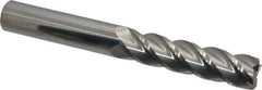 Accupro - 3/4", 4 Flute, Single End, Solid Carbide, 0.06" Corner Radius End Mill - 6" OAL, 40° Helix, Right Hand Flute, 3" LOC, Right Hand Cut - USA Tool & Supply