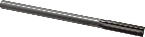 Interstate - 0.632" High Speed Steel Chucking Reamer - Straight Flute, 9/16" Straight Shank, 2-1/4" Flute Length, 9" OAL - USA Tool & Supply