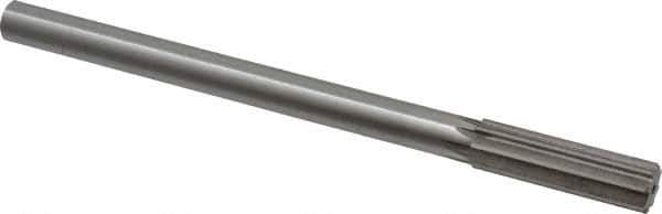 Interstate - 0.658" High Speed Steel Chucking Reamer - Straight Flute, 9/16" Straight Shank, 2-1/4" Flute Length, 9" OAL - USA Tool & Supply