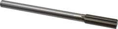 Interstate - 0.699" High Speed Steel Chucking Reamer - Straight Flute, 9/16" Straight Shank, 2-1/4" Flute Length, 9" OAL - USA Tool & Supply