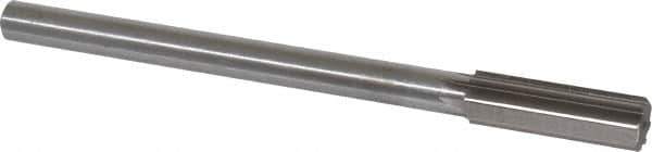 Interstate - 0.709" High Speed Steel Chucking Reamer - Straight Flute, 9/16" Straight Shank, 2-1/4" Flute Length, 9" OAL - USA Tool & Supply