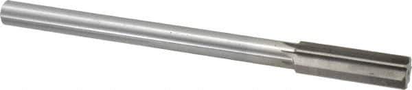 Interstate - 0.723" High Speed Steel Chucking Reamer - Straight Flute, 9/16" Straight Shank, 2-1/4" Flute Length, 9" OAL - USA Tool & Supply