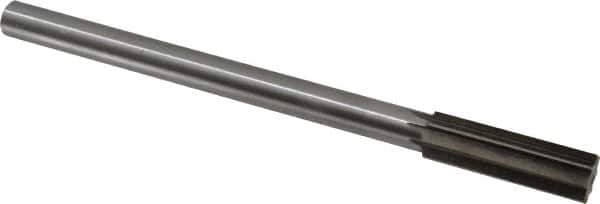 Interstate - 0.728" High Speed Steel Chucking Reamer - Straight Flute, 5/8" Straight Shank, 2-1/2" Flute Length, 9-1/2" OAL - USA Tool & Supply