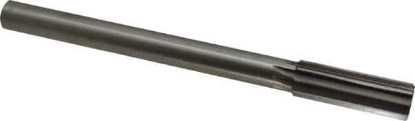 Interstate - 0.878" High Speed Steel Chucking Reamer - Straight Flute, 3/4" Straight Shank, 2-5/8" Flute Length, 10" OAL - USA Tool & Supply