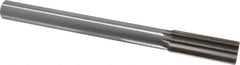 Interstate - 1" High Speed Steel Chucking Reamer - Straight Flute, 7/8" Straight Shank, 2-3/4" Flute Length, 10-1/2" OAL - USA Tool & Supply