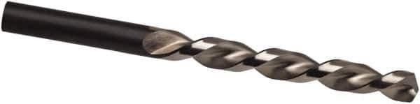 Guhring - #53 130° High Speed Steel Jobber Drill - Bright Finish, Left Hand Cut, Parabolic Flute, 43mm OAL, Cone Relief Point - USA Tool & Supply