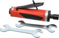 Sioux Tools - 1/4" Collet, Straight Handle, Straight Air Die Grinder - 25,000 RPM, Front Exhaust, 29.67 CFM, 1 hp, 6.21 bar, 1/4 NPT - USA Tool & Supply