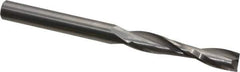 Onsrud - 1/4" Cutting Diam x 1-1/4" Length of Cut, 2 Flute, Upcut Spiral Router Bit - Uncoated, Right Hand Cut, Solid Carbide, 3" OAL x 1/4" Shank Diam, Double Edge, 22° Helix Angle - USA Tool & Supply