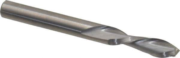 Onsrud - 1/4" Cutting Diam x 7/8" Length of Cut, 2 Flute, Downcut Spiral Router Bit - Uncoated, Right Hand Cut, Solid Carbide, 2-1/2" OAL x 1/4" Shank Diam, Double Edge, 30° Helix Angle - USA Tool & Supply