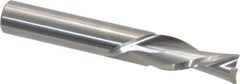 Onsrud - 1/2" Cutting Diam x 1-1/4" Length of Cut, 2 Flute, Downcut Spiral Router Bit - Uncoated, Right Hand Cut, Solid Carbide, 3-1/2" OAL x 1/2" Shank Diam, Double Edge, 30° Helix Angle - USA Tool & Supply