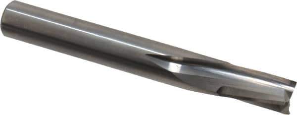 Onsrud - 3/8" Cutting Diam x 5/8" Length of Cut, 3 Flute, Downcut Spiral Router Bit - Uncoated, Right Hand Cut, Solid Carbide, 3" OAL x 3/8" Shank Diam, Three Edge, 10° Helix Angle - USA Tool & Supply