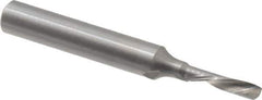 Onsrud - 1/8" Cutting Diam x 1/2" Length of Cut, 1 Flute, Downcut Spiral Router Bit - Uncoated, Right Hand Cut, Solid Carbide, 2" OAL x 1/4" Shank Diam, Single Edge, 22° Helix Angle - USA Tool & Supply