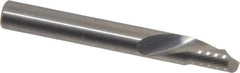 Onsrud - 1/4" Cutting Diam x 3/8" Length of Cut, 1 Flute, Downcut Spiral Router Bit - Uncoated, Right Hand Cut, Solid Carbide, 2" OAL x 1/4" Shank Diam, Single Edge, 22° Helix Angle - USA Tool & Supply