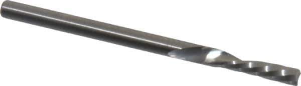 Onsrud - 1/8" Cutting Diam x 1/2" Length of Cut, 1 Flute, Downcut Spiral Router Bit - Uncoated, Right Hand Cut, Solid Carbide, 2" OAL x 1/8" Shank Diam, Single Edge, 21° Helix Angle - USA Tool & Supply