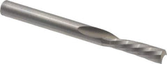 Onsrud - 3/16" Cutting Diam x 5/8" Length of Cut, 1 Flute, Downcut Spiral Router Bit - Uncoated, Right Hand Cut, Solid Carbide, 2" OAL x 3/16" Shank Diam, Single Edge, 21° Helix Angle - USA Tool & Supply