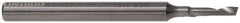 Accupro - 3/16" Cutting Diam x 5/8" Length of Cut, 1 Flute, Upcut Spiral Router Bit - Uncoated, Right Hand Cut, Solid Carbide, 2" OAL x 3/16" Shank Diam, Single Edge, 22° Helix Angle - USA Tool & Supply