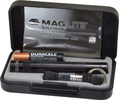 Mag-Lite - Krypton Bulb, Mini Flashlight - Black Aluminum Body, 1 AAA Alkaline Battery Included - USA Tool & Supply