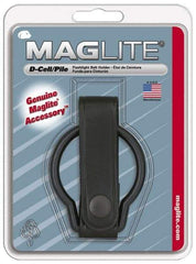 Mag-Lite - Leather Belt Holster - Black, Compatible with Maglite D Batteries - USA Tool & Supply