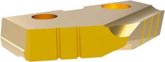 Allied Machine and Engineering - 1-19/32" Diam x 1/4" Thick, Seat Code 3, 144° Included Angle Spade Drill Insert - TiN Coated, Cobalt, Grade Super Cobalt, Series T-A - USA Tool & Supply
