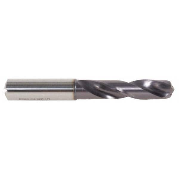 DORMER - #6 140° Spiral Flute Solid Carbide Screw Machine Drill Bit - USA Tool & Supply