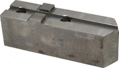 H & R Manufacturing - Tongue & Groove Attachment, Square Soft Lathe Chuck Jaw - Steel, 3" Btw Mount Hole Ctrs, 7-1/4" Long x 2" Wide x 2-5/16" High, 1/2" Groove - USA Tool & Supply