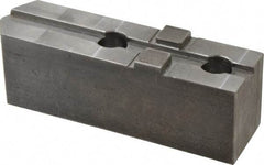 H & R Manufacturing - Tongue & Groove Attachment, Square Soft Lathe Chuck Jaw - Steel, 3" Btw Mount Hole Ctrs, 7-1/4" Long x 2" Wide x 2-5/16" High, 1/2" Groove - USA Tool & Supply