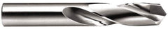 Made in USA - 12mm 118° Spiral Flute Carbide-Tipped Screw Machine Drill Bit - Bright Finish, Right Hand Cut, 2-13/64" Flute Length, 3-45/64" OAL, Standard Point, Straight Shank - USA Tool & Supply