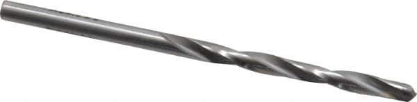 Made in USA - 5/32" 135° Carbide-Tipped Jobber Drill - Bright Finish, Right Hand Cut, Spiral Flute, Straight Shank, 3-1/8" OAL, Split Point - USA Tool & Supply