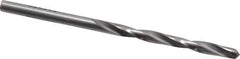 Made in USA - 5/32" 135° Carbide-Tipped Jobber Drill - Bright Finish, Right Hand Cut, Spiral Flute, Straight Shank, 3-1/8" OAL, Split Point - USA Tool & Supply