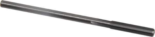 Made in USA - 1/8" Solid Carbide 4 Flute Chucking Reamer - Straight Flute, 0.1099" Straight Shank, 5/8" Flute Length, 2-1/4" OAL - USA Tool & Supply