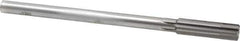 Made in USA - 0.536" Carbide-Tipped 6 Flute Chucking Reamer - Straight Flute, 7/16" Straight Shank, 2" Flute Length, 8" OAL - USA Tool & Supply
