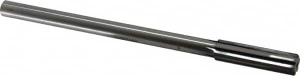 Made in USA - 0.544" Carbide-Tipped 6 Flute Chucking Reamer - USA Tool & Supply