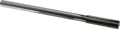 Made in USA - 0.55" Carbide-Tipped 6 Flute Chucking Reamer - Straight Flute, 7/16" Straight Shank, 2" Flute Length, 8" OAL - USA Tool & Supply