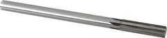 Made in USA - 0.616" Carbide-Tipped 6 Flute Chucking Reamer - Straight Flute, 9/16" Straight Shank, 2-1/4" Flute Length, 9" OAL - USA Tool & Supply