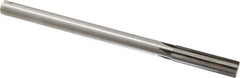 Made in USA - 0.619" Carbide-Tipped 6 Flute Chucking Reamer - Straight Flute, 9/16" Straight Shank, 2-1/4" Flute Length, 9" OAL - USA Tool & Supply