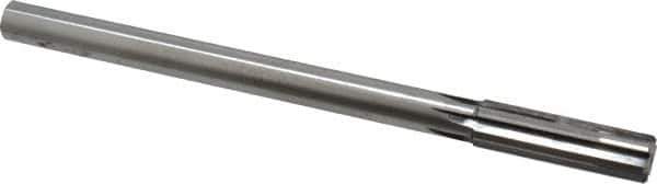 Made in USA - 0.64" Carbide-Tipped 6 Flute Chucking Reamer - Straight Flute, 9/16" Straight Shank, 2-1/4" Flute Length, 9" OAL - USA Tool & Supply