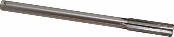 Made in USA - 0.677" Carbide-Tipped 6 Flute Chucking Reamer - Straight Flute, 9/16" Straight Shank, 2-1/4" Flute Length, 9" OAL - USA Tool & Supply