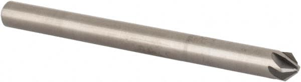 SGS - 1/8" Head Diam, 1/8" Shank Diam, 6 Flute 90° Solid Carbide Countersink - USA Tool & Supply