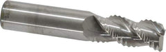 M.A. Ford - 3/4" Diam, Coarse Pitch, 1-1/2" LOC, 3 Flute Solid Carbide Roughing Square End Mill - Uncoated, 4" OAL, 3/4" Shank Diam, Single End, Centercutting, 45° Helix - USA Tool & Supply