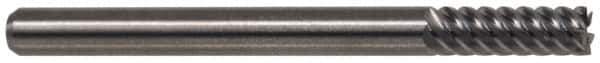 M.A. Ford - 3/4", 1-1/2" LOC, 3/4" Shank Diam, 4" OAL, 6 Flute, Solid Carbide Square End Mill - Single End, TiN Finish, Spiral Flute, 53° Helix, Right Hand Cut, Right Hand Flute, Series 113 - USA Tool & Supply