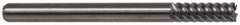 M.A. Ford - 3/4", 1-1/2" LOC, 3/4" Shank Diam, 4" OAL, 6 Flute, Solid Carbide Square End Mill - Single End, TiN Finish, Spiral Flute, 53° Helix, Right Hand Cut, Right Hand Flute, Series 113 - USA Tool & Supply